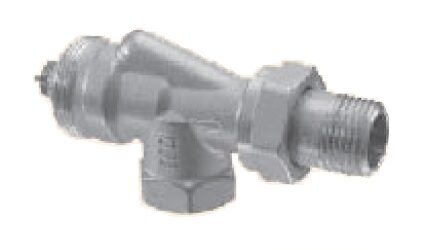 Axial thermostatic valve