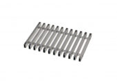 Grille roll-up, stainless steel